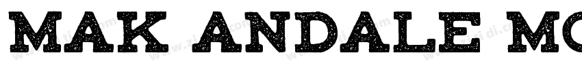 MAK Andale Mono Bol字体转换